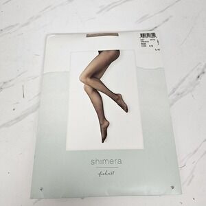 Shimera Jet‎ Beige Fishnet Tights Size A/B Sheer Net Hosiery Neutral Nude Mesh